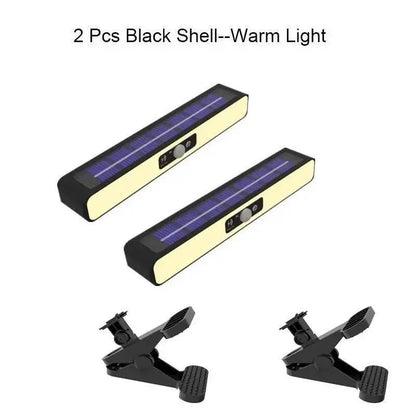 Solar Motion Sensor Lights Outdoor 36LED Clip On Solar Fence Lights Waterproof Security Wall Lights Portable Security Light Yard - Smoothy Home