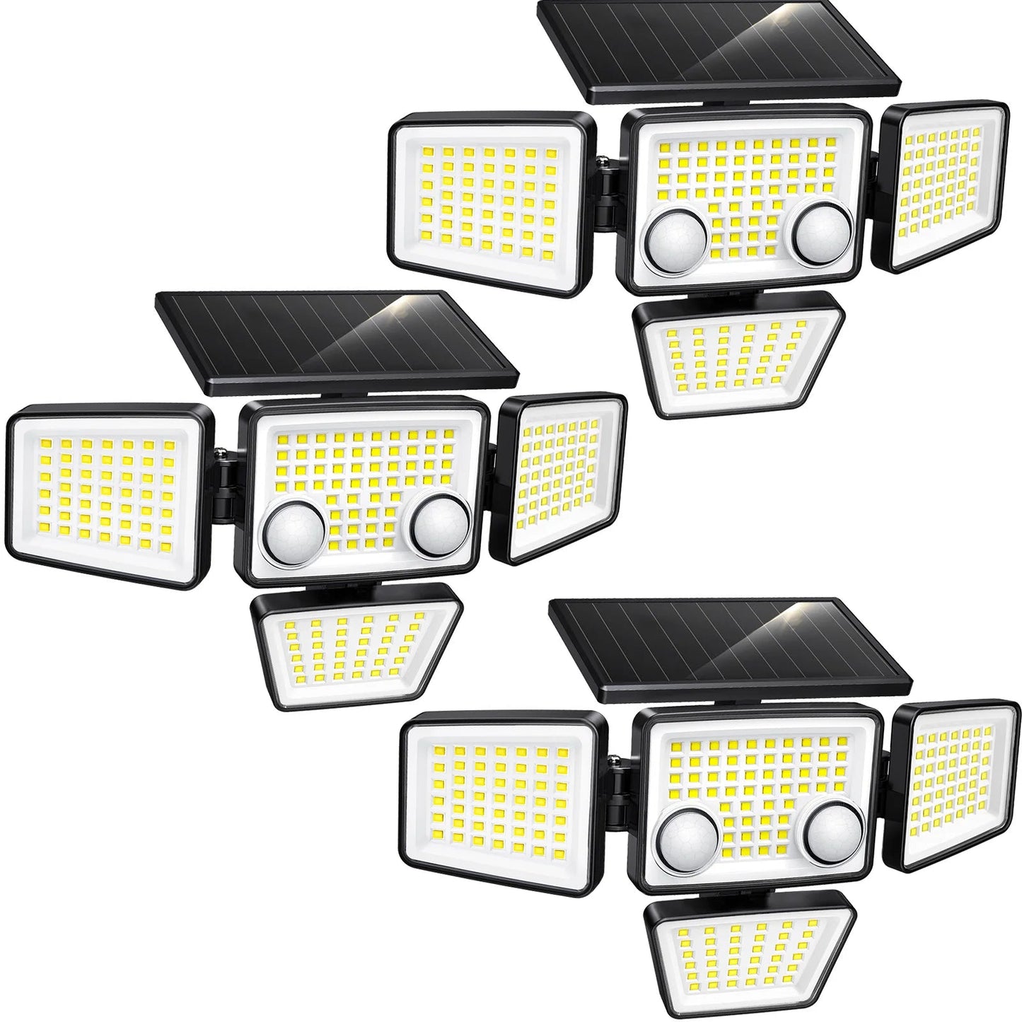 Solar Outdoor Lights - 3000LM 188 LED Motion Sensor Lights Solar Flood Security Lights for Backyard Yard Patio - Smoothy Home