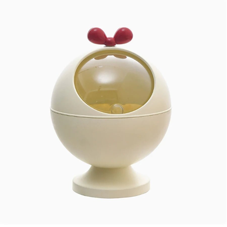 Spherical Hair Accessories Storage Organizers, Vanity Accessories Storage Holder Dustproof Box with Lid for Scrunchie storage - Smoothy Home