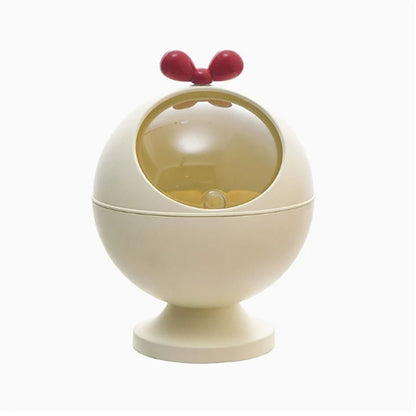 Spherical Hair Accessories Storage Organizers, Vanity Accessories Storage Holder Dustproof Box with Lid for Scrunchie storage - Smoothy Home