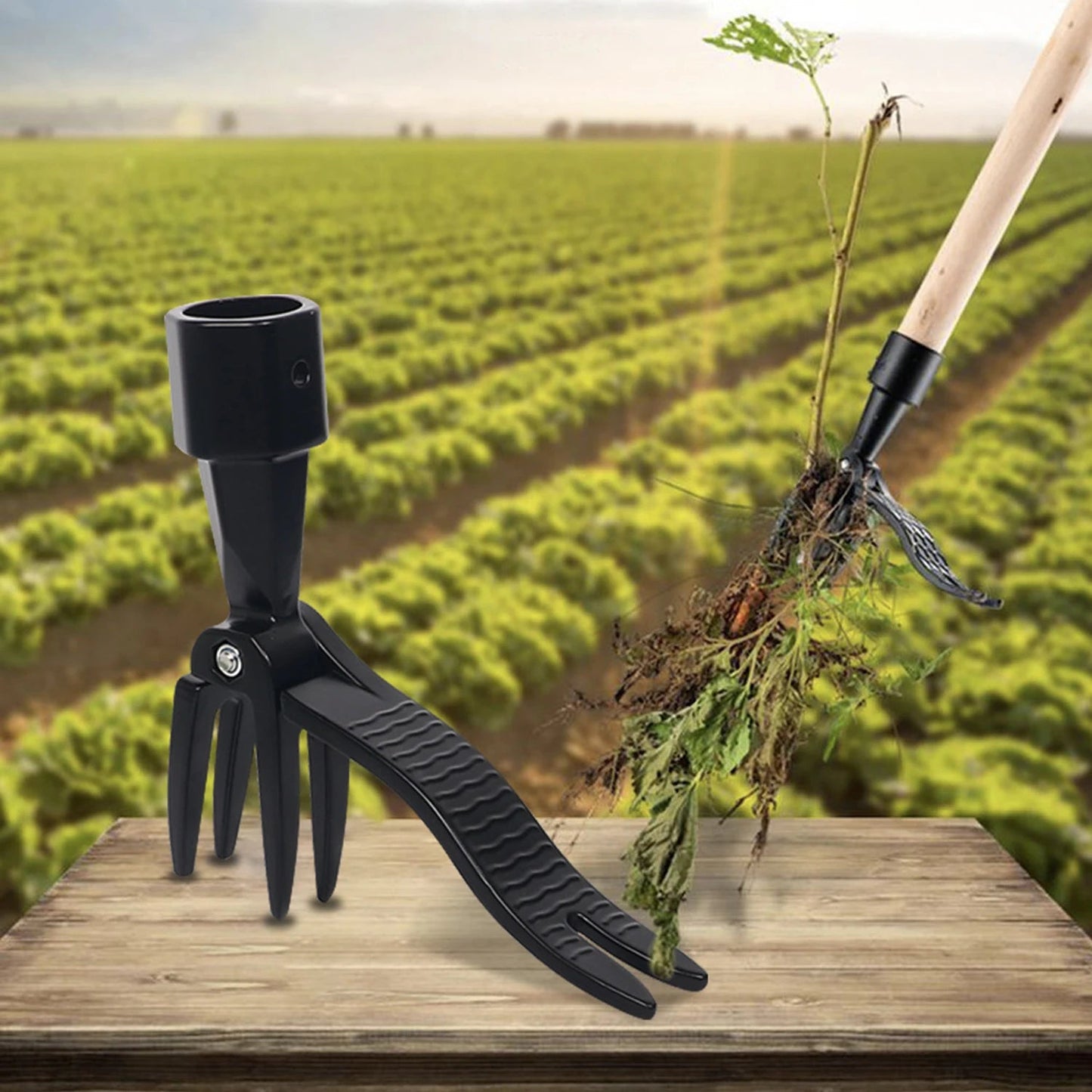 Standing Weeding Puller Metal Weed Puller Head Garden Lawn Root Remover Weeder Manual Vertical Weeding Digging Grass Shovel New - Smoothy Home