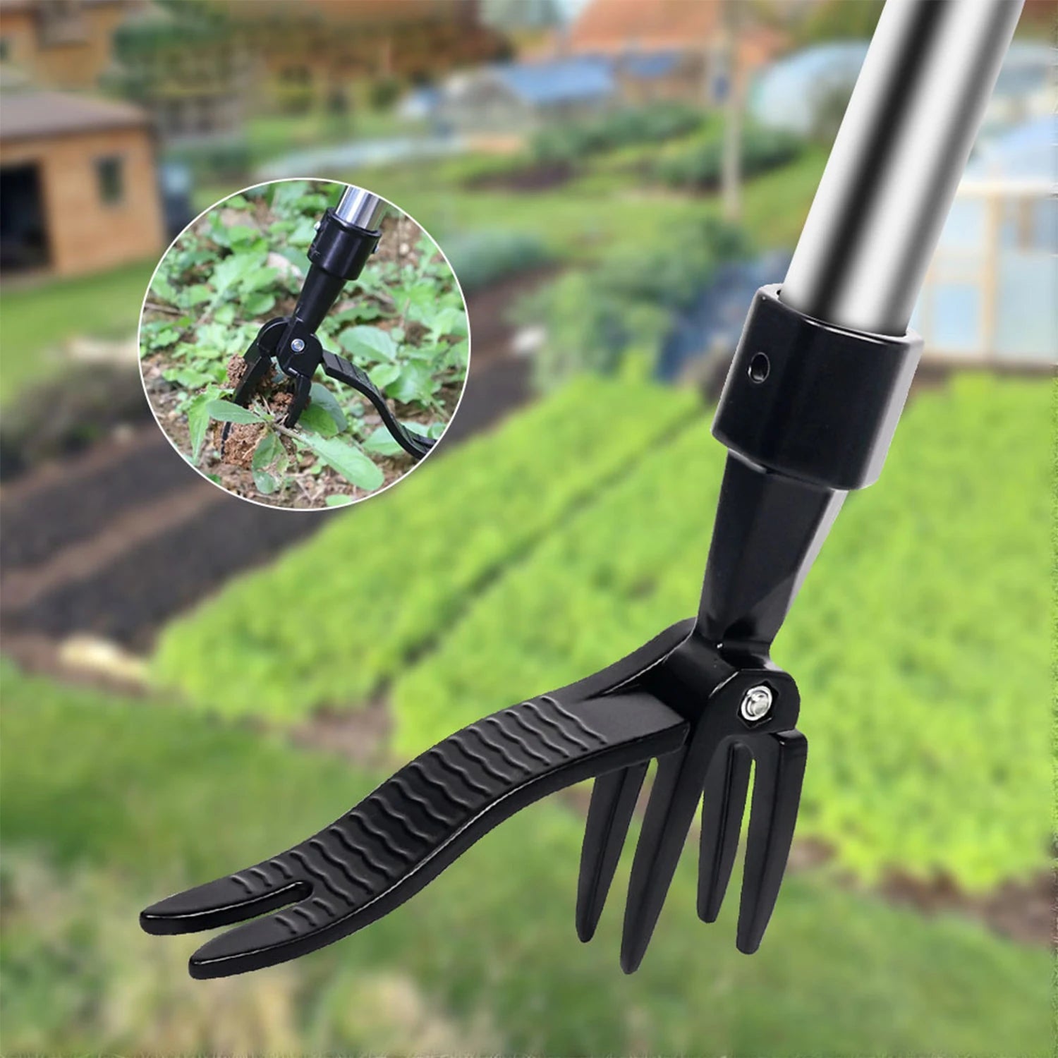 Standing Weeding Puller Metal Weed Puller Head Garden Lawn Root Remover Weeder Manual Vertical Weeding Digging Grass Shovel New - Smoothy Home