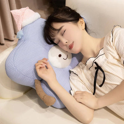 Star Cloud Ice Silk Pillow Summer Cool Hugging Pillow Lumbar Support Good Night Pillow Sofa Cushion Bed Decoration For Home - Smoothy Home