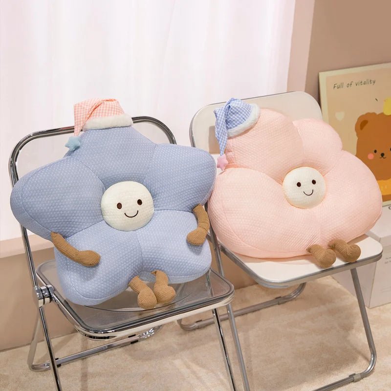 Star Cloud Ice Silk Pillow Summer Cool Hugging Pillow Lumbar Support Good Night Pillow Sofa Cushion Bed Decoration For Home - Smoothy Home