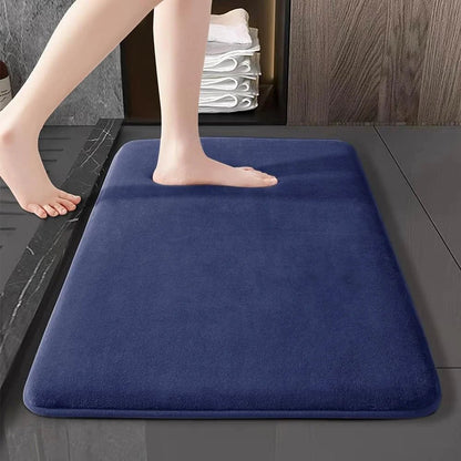 Super absorbent floor mat, super absorbent bath mat, super anti slip coral velvet bathroom floor mat, door mat - Smoothy Home