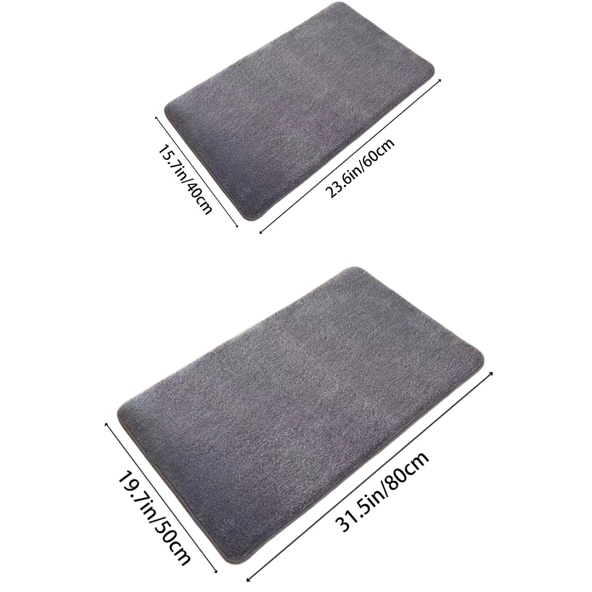 Super absorbent floor mat, super absorbent bath mat, super anti slip coral velvet bathroom floor mat, door mat - Smoothy Home