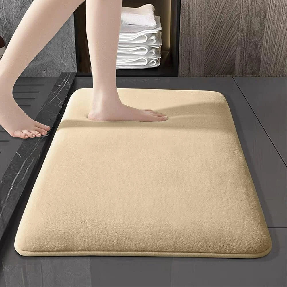 Super absorbent floor mat, super absorbent bath mat, super anti slip coral velvet bathroom floor mat, door mat - Smoothy Home