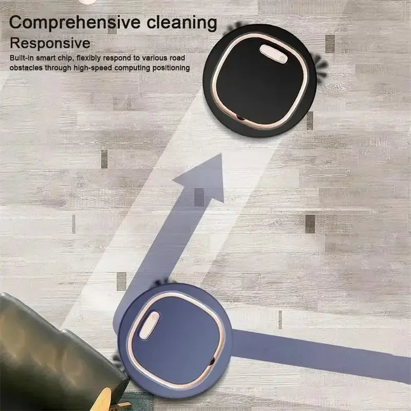 Tactile Activation Lazy Person Intelligent Automatic Sweeping Robot 3-in-1 Wet Dry Home Sweeper USB Rechargeable Vacuum Cleaner - Smoothy Home