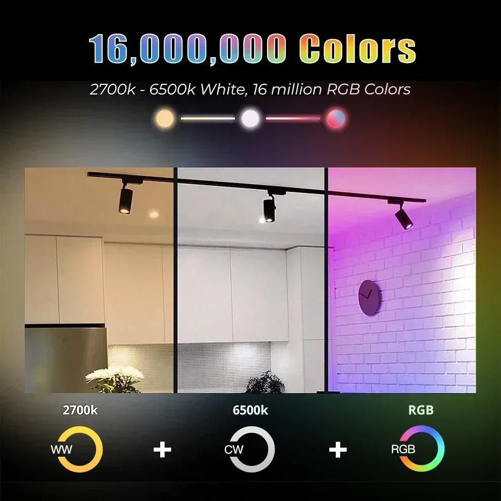 TNCE Tuya GU10 spots LED Bulb, zigbee downlight RGBC+W Dimmable Lamp, Smart Life remote Controller, Voice with Alexa Google home - Smoothy Home