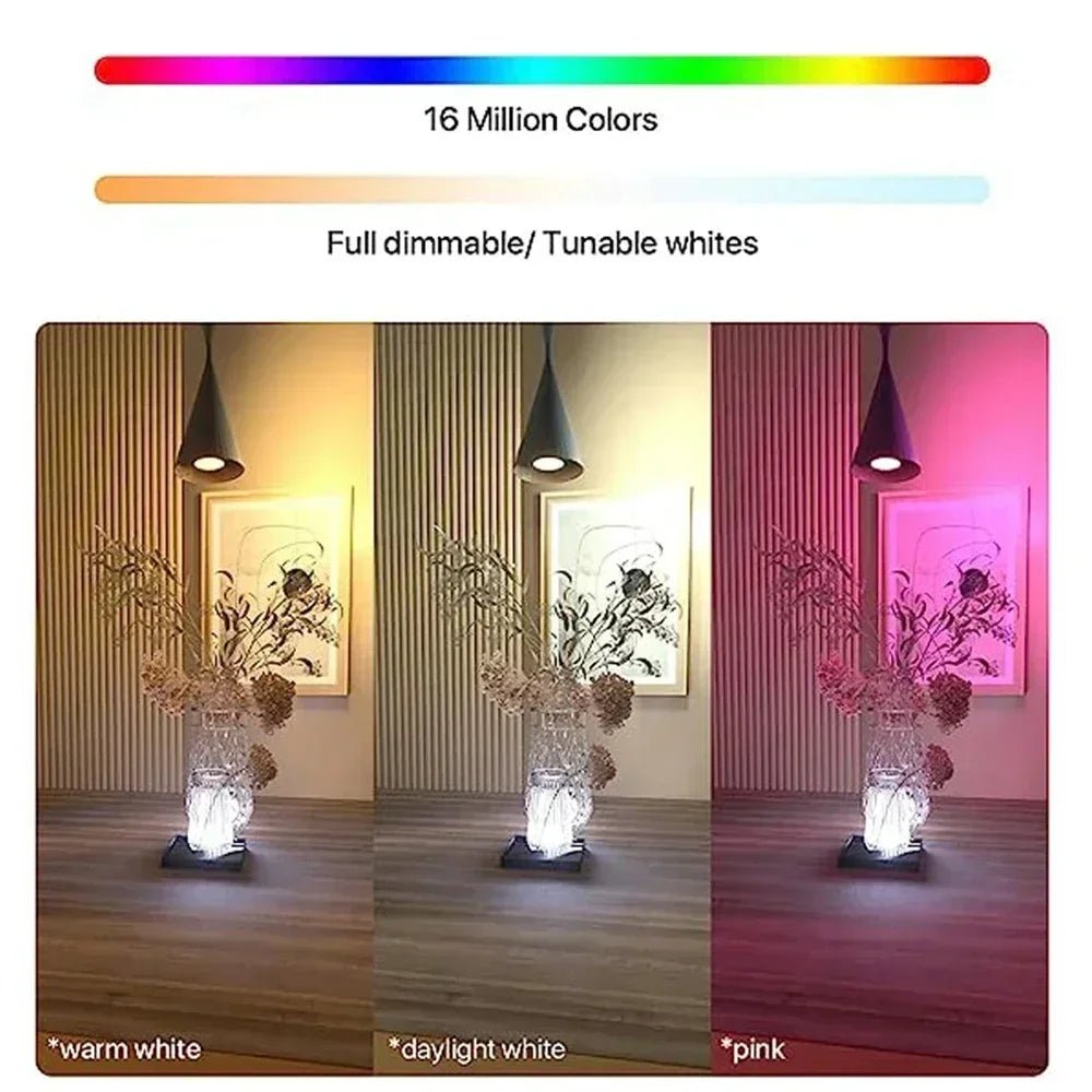 TNCE Tuya GU10 spots LED Bulb, zigbee downlight RGBC+W Dimmable Lamp, Smart Life remote Controller, Voice with Alexa Google home - Smoothy Home