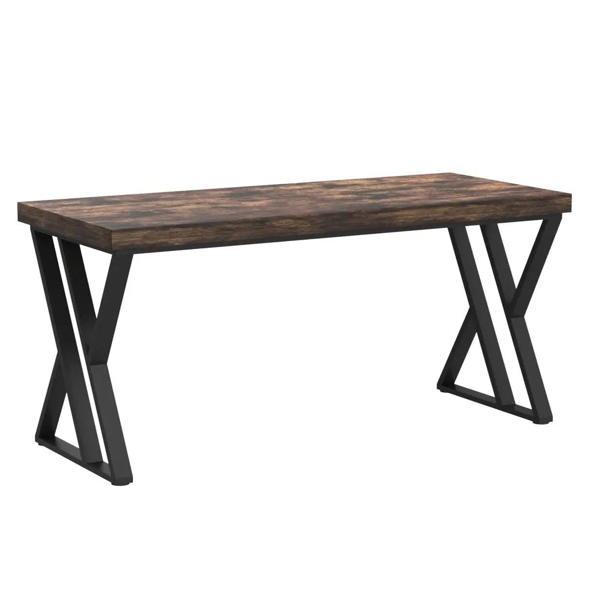 Tribesigns Writing Computer Desk, 55 inch Heavy Duty Study Desk with Z-Shaped Metal Leg, Modern Simple Home Office Computer Desk - Smoothy Home