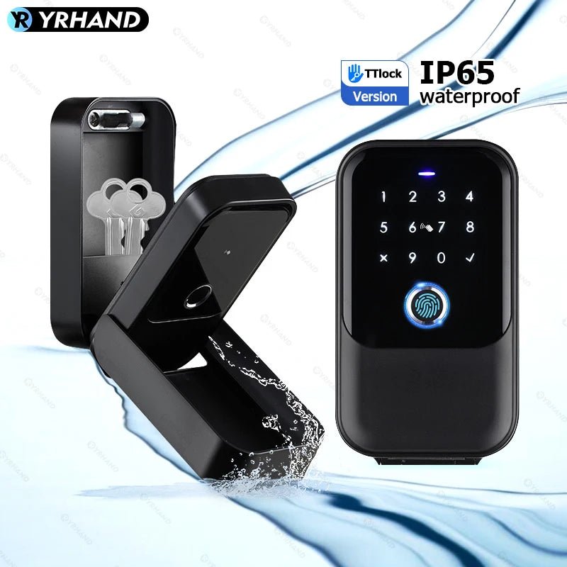 TTlock Smartkey Lock Box Wireless Electronic Key Safe with Digital Code App Controlled Bluetooth Smartlock for Home Key Padlock - Smoothy Home