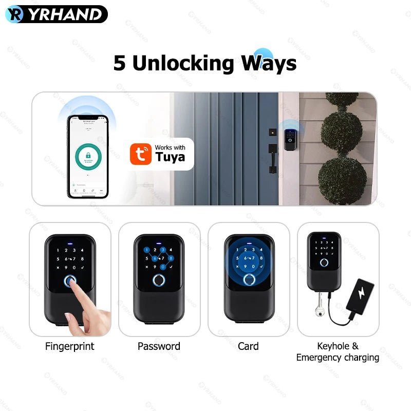 TTlock Smartkey Lock Box Wireless Electronic Key Safe with Digital Code App Controlled Bluetooth Smartlock for Home Key Padlock - Smoothy Home