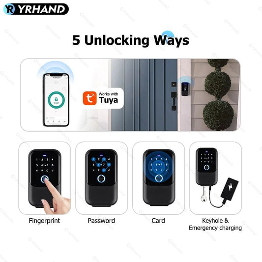 TTlock Smartkey Lock Box Wireless Electronic Key Safe with Digital Code App Controlled Bluetooth Smartlock for Home Key Padlock - Smoothy Home