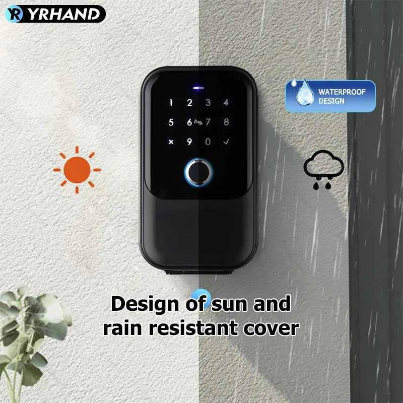TTlock Smartkey Lock Box Wireless Electronic Key Safe with Digital Code App Controlled Bluetooth Smartlock for Home Key Padlock - Smoothy Home