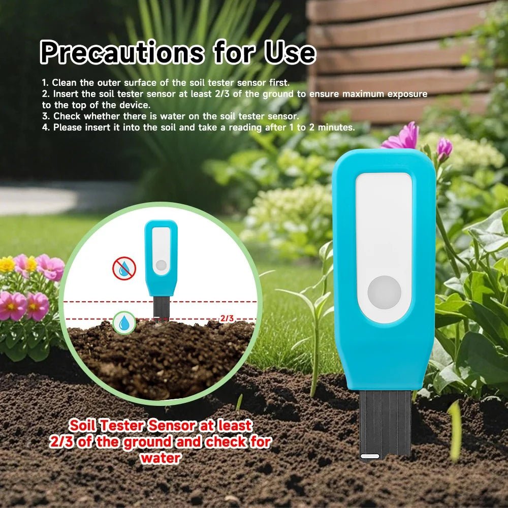 Tuya Bluetooth Soil Tester Temperature Humidity Detector Smart Life Garden Automated Irrigation Detector With Alexa Google Home - Smoothy Home