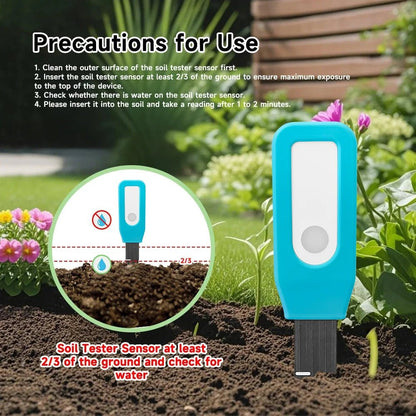 Tuya Bluetooth Soil Tester Temperature Humidity Detector Smart Life Garden Automated Irrigation Detector With Alexa Google Home - Smoothy Home
