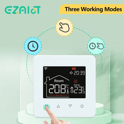 Tuya Smart Home Thermostat Water Electric Warm Floor Heating Gas Boiler WiFi Temperature Remote Controller with Google Alexa - Smoothy Home