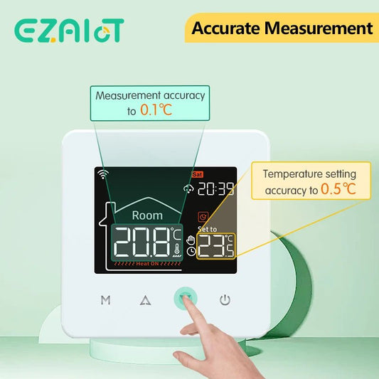 Tuya Smart Home Thermostat Water Electric Warm Floor Heating Gas Boiler WiFi Temperature Remote Controller with Google Alexa - Smoothy Home