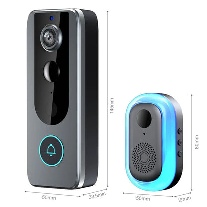 Tuya WiFi Home Smart Video doorbell Outdoor bidirectional HD door eye camera 1080P support SD card cloud storage waterproof - Smoothy Home