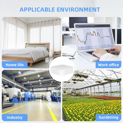 Tuya ZigBee/WiFi Air Quality Detector PM2.5 Formaldehyde VOC CO2 Temperature Humidity 6in1 Smart Air Box Sensor Via Alexa Google - Smoothy Home