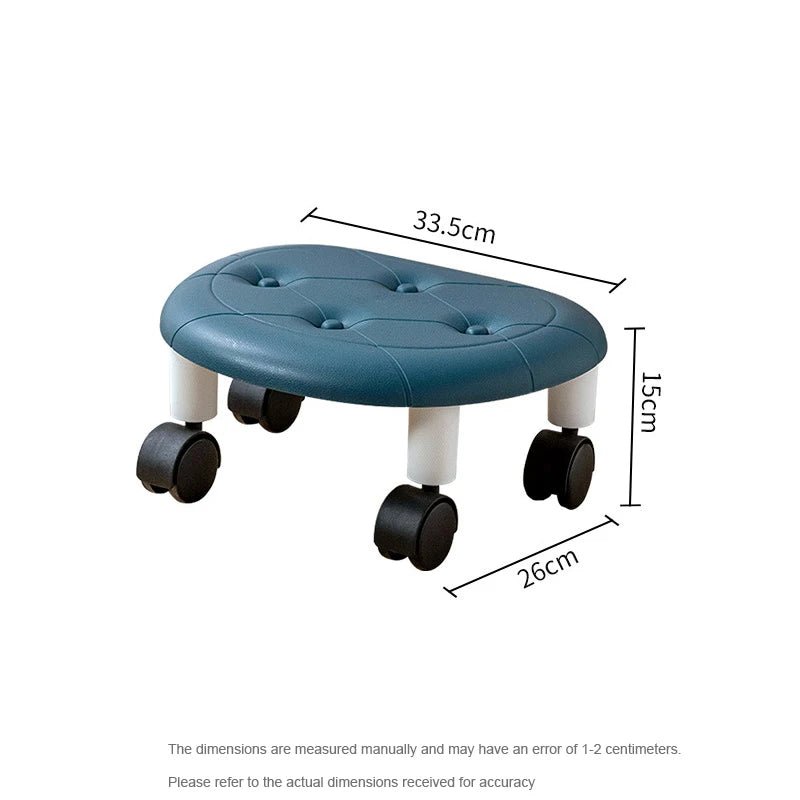 Universal Wheel Stool for Household Use Pulley Low Stool Seat with Wheels CHILDREN'S Multi-functional Stool, round Stool - Smoothy Home