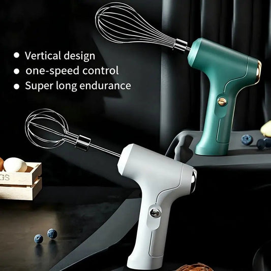 USB Wireless Electric Whisk Cake Baking Cream Whisk Kitchen Tools Handheld Rechargeable Mixing Machine Electric Food Mixer - Smoothy Home