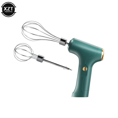 USB Wireless Electric Whisk Cake Baking Cream Whisk Kitchen Tools Handheld Rechargeable Mixing Machine Electric Food Mixer - Smoothy Home