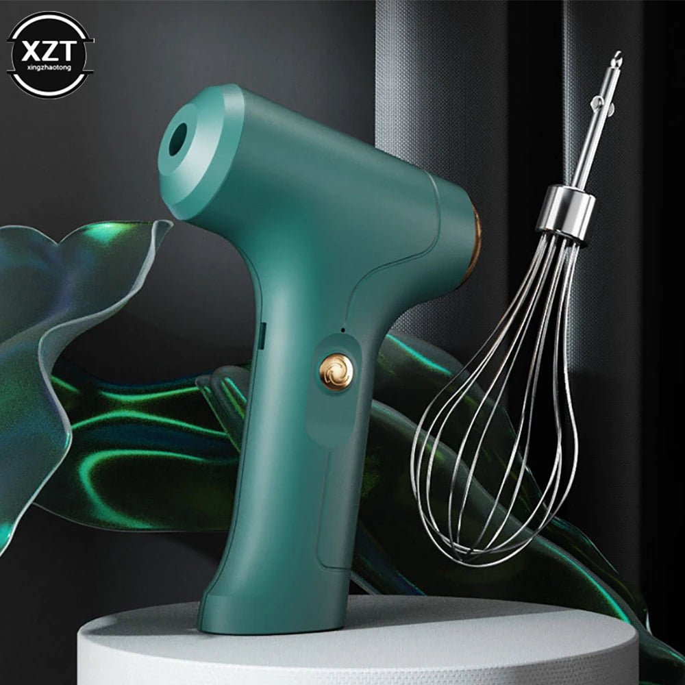 USB Wireless Electric Whisk Cake Baking Cream Whisk Kitchen Tools Handheld Rechargeable Mixing Machine Electric Food Mixer - Smoothy Home