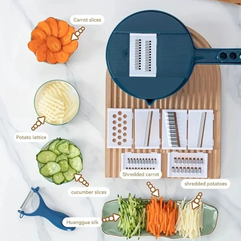 Vegetable Cutter Multi-Functional Potatoes Manually Cut Shred Slicer Grater Kitchenware Acceesories Tools - Smoothy Home