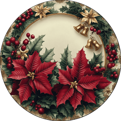 VIKAMA 4PC Christmas Red Placemats Are Waterproof And Heat Insulating For Home Dining Room Decoration - Smoothy Home