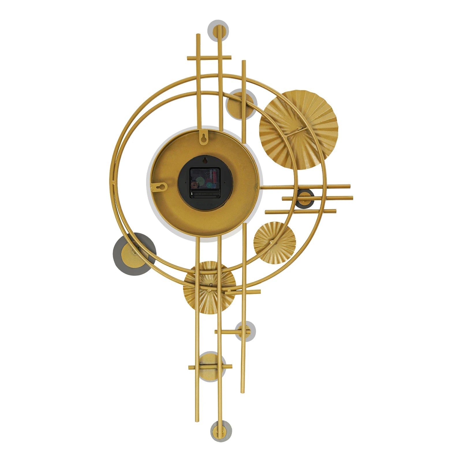Wall Clock Modern Decorative Art Clock Silent Wall Clock Iron Wall Decoration Clock - Smoothy Home