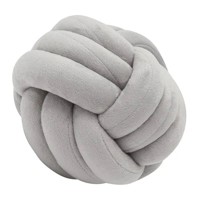 Warm Nordic Style Round Pillow Cushion Velvet Knotted Cushion Solid Baby Rest Sleep Dolls Stuffed Kid Adult Bedroom Decor - Smoothy Home