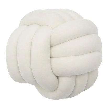 Warm Nordic Style Round Pillow Cushion Velvet Knotted Cushion Solid Baby Rest Sleep Dolls Stuffed Kid Adult Bedroom Decor - Smoothy Home