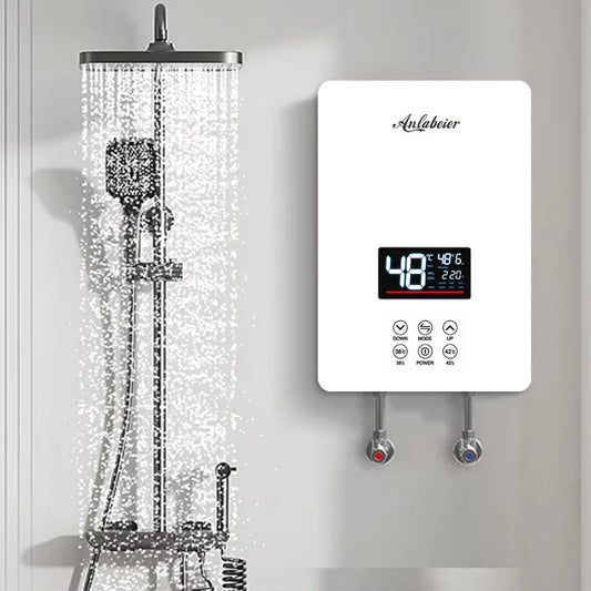 Water Heater With Shower Set 220V 6kw Water Heater Electric Water Heater Electric Smart Shower Control - Smoothy Home