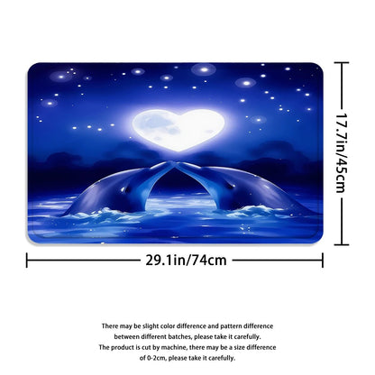 Whale Ocean Bathroom Curtain Set - Smoothy Home