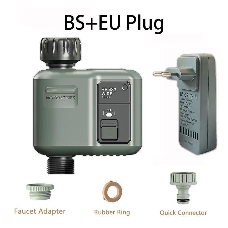 WIFI Smart Garden Watering Timer Automatic Sprinkle Water Timer Valve Outdoor Irrigation Watering System Tuya Alexa Google Home - Smoothy Home