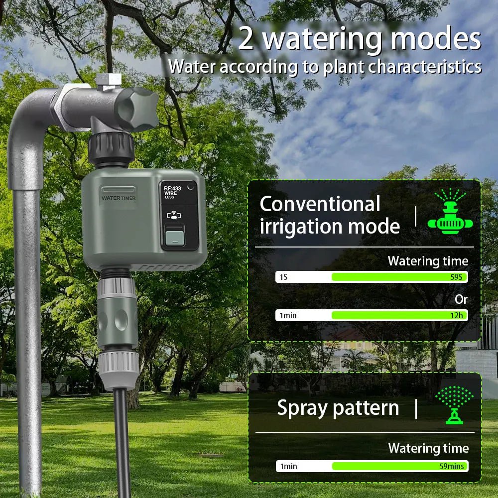 WIFI Smart Garden Watering Timer Automatic Sprinkle Water Timer Valve Outdoor Irrigation Watering System Tuya Alexa Google Home - Smoothy Home
