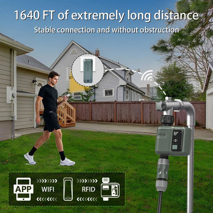 WIFI Smart Garden Watering Timer Automatic Sprinkle Water Timer Valve Outdoor Irrigation Watering System Tuya Alexa Google Home - Smoothy Home