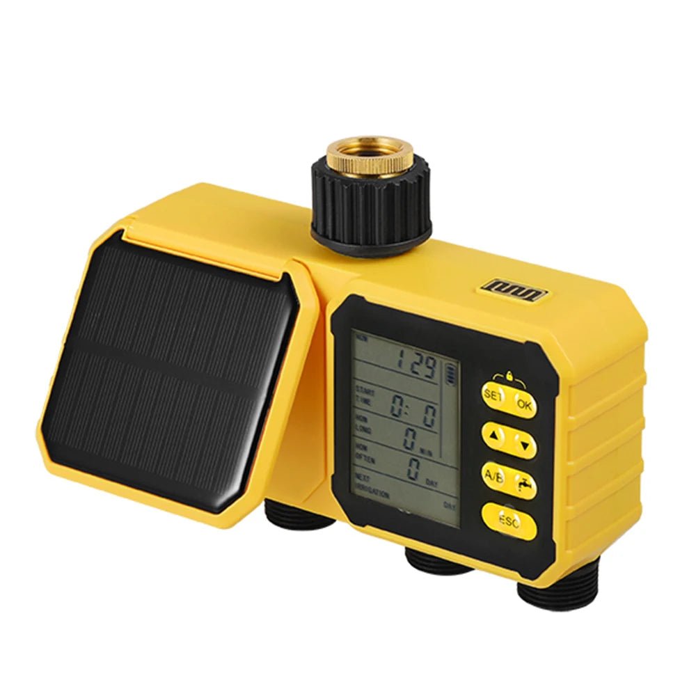 WiFi Solar Irrigation Timer 1/2/4 Outlets Smart Irrigation System Flower Watering Timing Controller for Garden Greenhouse - Smoothy Home