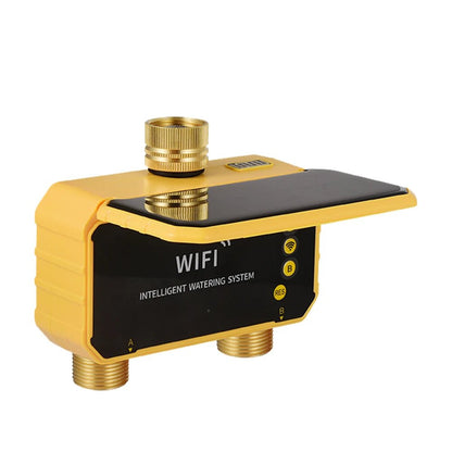 WiFi Solar Irrigation Timer 1/2/4 Outlets Smart Irrigation System Flower Watering Timing Controller for Garden Greenhouse - Smoothy Home