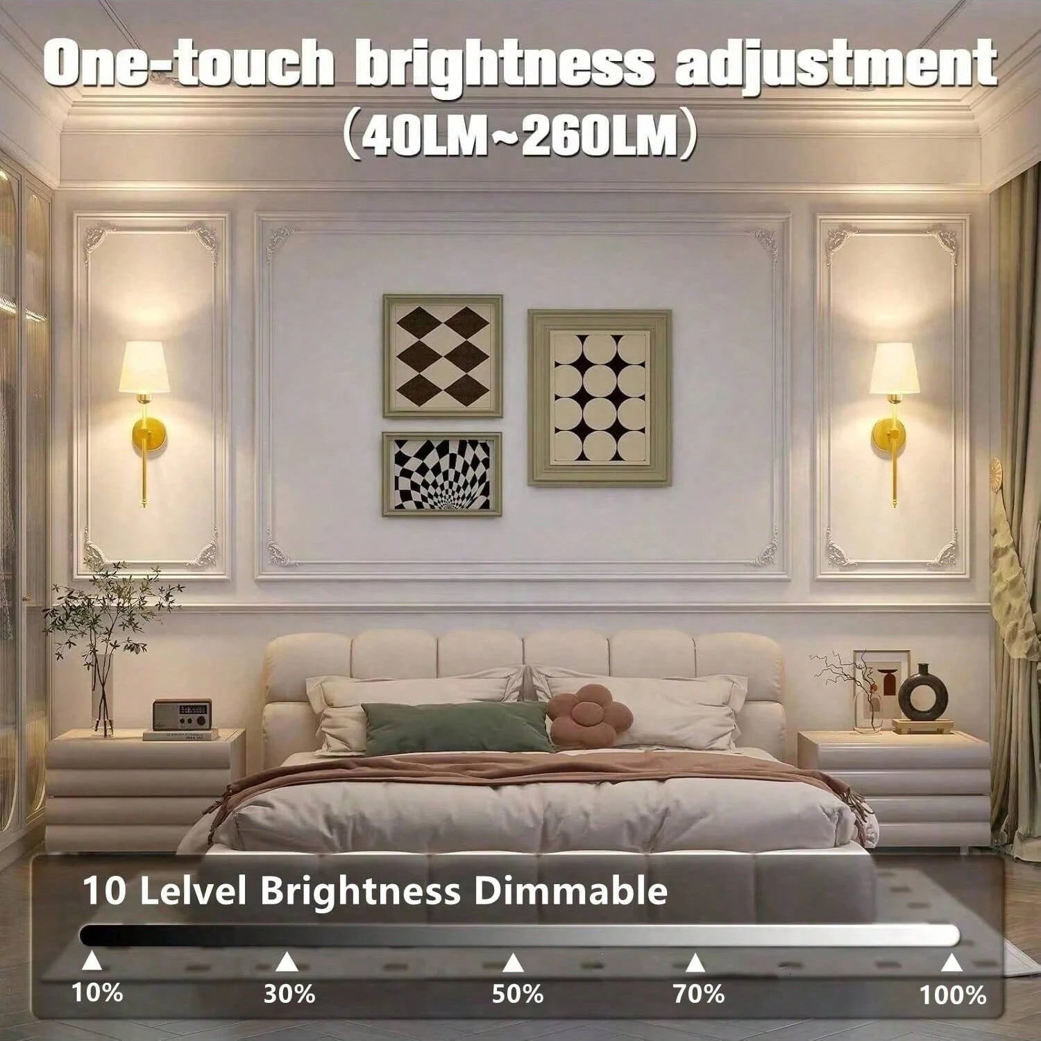 Wireless battery powered wall lamp rechargeable wall lamp dimmable detachable bulb remote control 10 color wireless wall lamp - Smoothy Home