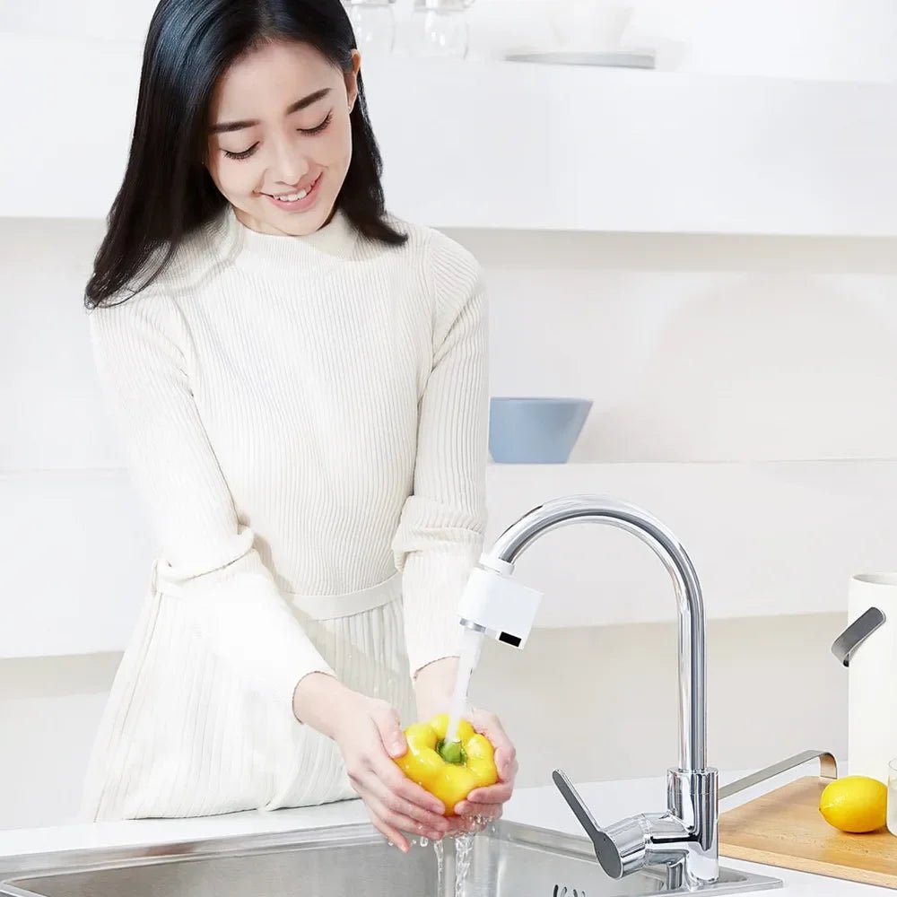 Xiaoda Automatic Water Saver Tap Smart Faucet Sensor Infrared Water Energy Saving Device Kitchen Nozzle Water Filters Upgraded - Smoothy Home