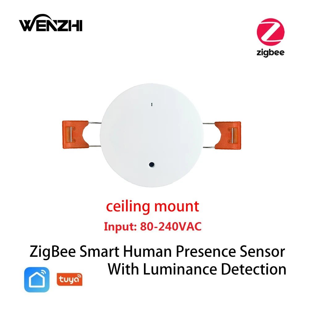 ZigBee Wifi MmWave Human Presence Motion Sensor With Luminance/Distance Detection 5/110/220V Tuya Smart Life Home Automation - Smoothy Home