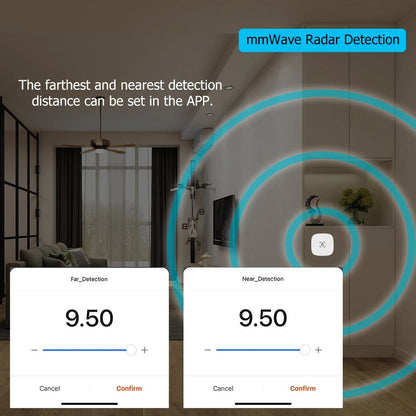 ZigBee Wifi MmWave Human Presence Motion Sensor With Luminance/Distance Detection 5/110/220V Tuya Smart Life Home Automation - Smoothy Home