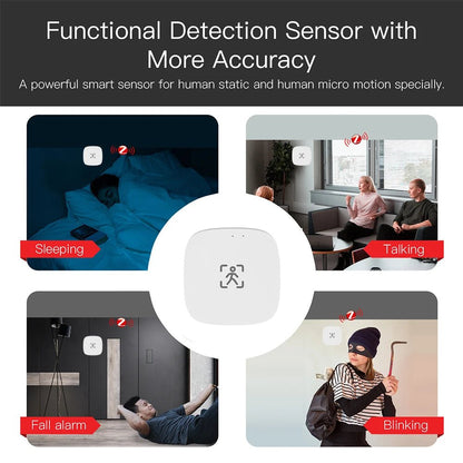 ZigBee Wifi MmWave Human Presence Motion Sensor With Luminance/Distance Detection 5/110/220V Tuya Smart Life Home Automation - Smoothy Home